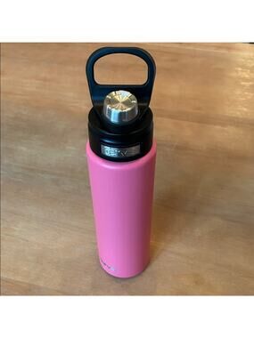 Tervis Pink Tumbler Water Bottle Hot or Cold Black Lid